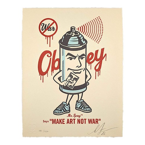 Shepard fairey spray - fairey, "mr.