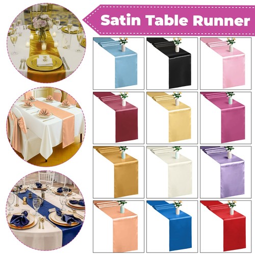 Satin table runner wedding - satin,
