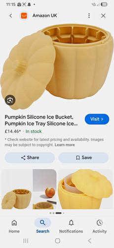Silicone pumpkin ice - ice, mini