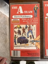 RETRO SALTERS RUB DOWN TRANSFERS THE A TEAM RUB ON SMUGGLERS 80'S RUB OFF SEALED