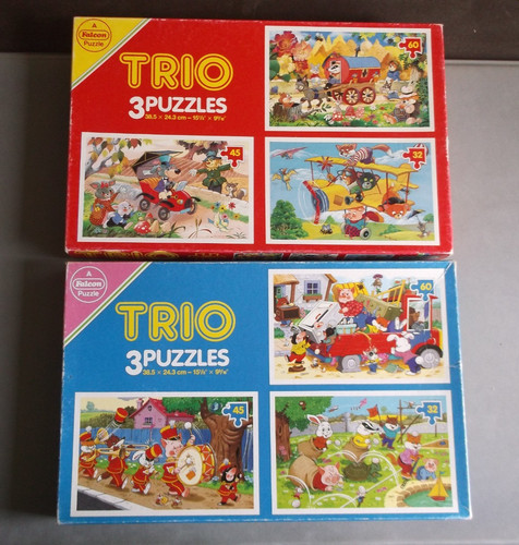 Vintage falcon puzzle trio - trio, of