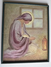 Vintage Framed Catholic Print