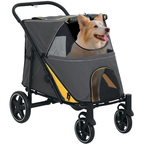 Pawhut foldable dog carriage - pawhut,