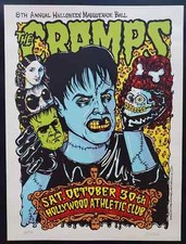 The Cramps Concert Poster Hollywood 2004