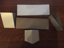 250 empty 3x4.5" cardboard sleeves folders vending stickers mail stiffeners tatt