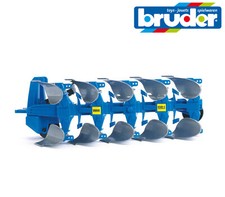 Bruder Toys 02331 Lemken 5 Furrow Blade Plough Rotating + Lifting 1:16 Scale