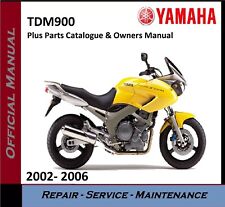 Yamaha TDM900 TDM 900 Service Repair Workshop Manual + Parts 2002 - 2006 on CD