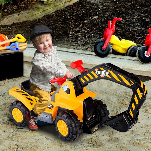 Kids ride excavator toy - kids, on