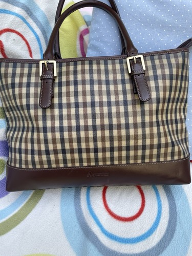 Aquascutum check hold all bag - check,
