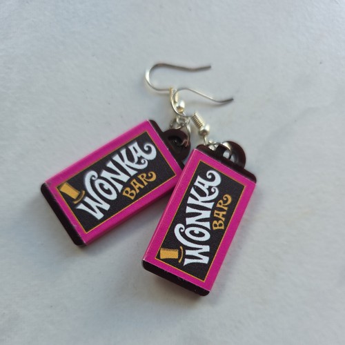 Unique wonka bar earrings - unique,