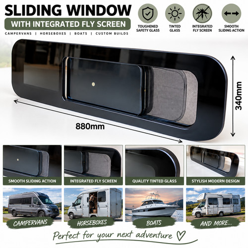Campervan sliding window - campervan,