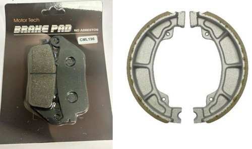 Front brake pads rear shoes - brake, &