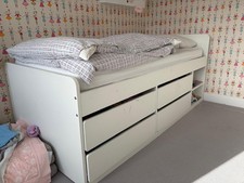 IKEA SLÄKT White Bed Frame