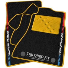 To Fit BMW 5 Series F10/F11 2013-2016 Black Performance Car Mats