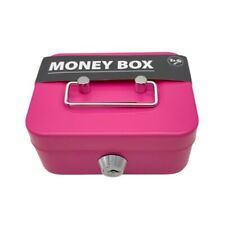 Lockable Cash Box with Coin Slot Coin Bank Fashion Coin Saving Box