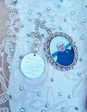 Personalised Photo Charm Brooch Wedding Flowers Bouquet