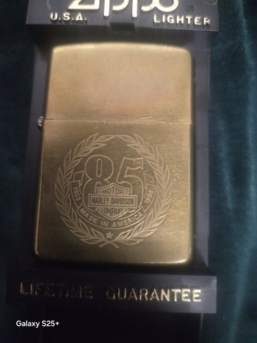 Vintage brass zippo lighter - brass,