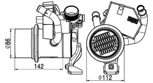 Mahle premium line egr cooler - mahle,