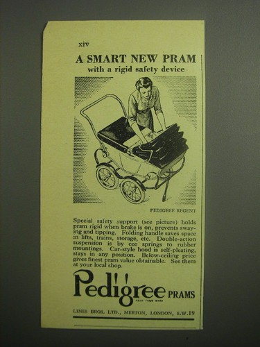 1948 pedigree regent pram - pedigree,