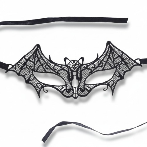 Black bat lace - lace, masquerade