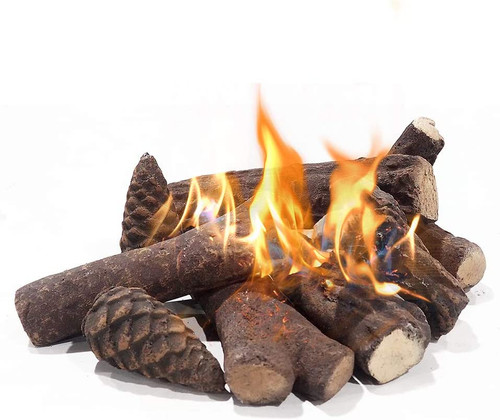 Ceramic logs for - ceramic, bioethanol