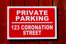 PRIVATE PARKING personalised