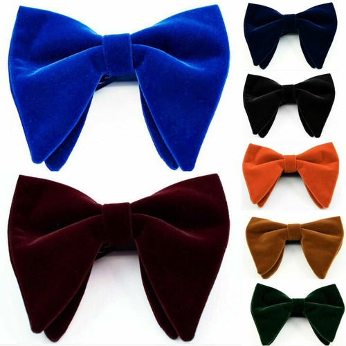 Men oversize velvet bow tie - men,