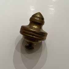 One Antique Brass Bed Knob D