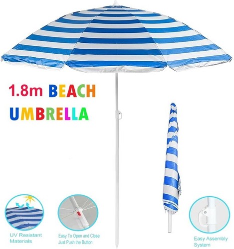 Beach parasol umbrella 8m - beach, 1.8m