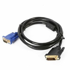 DVI to VGA Cable Dual Link DVI-I VGA SVGA HD-15 D-Sub Converter Lead 1M 2M 3M 5M