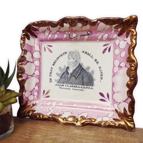 Sunderland luster plaque - luster,