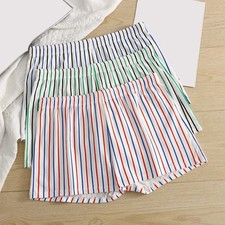 Classic Stripe Design Men's Underwear Middle Waist Boxers for Everyday Use