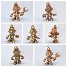 Solid Metal Smurf Figures -