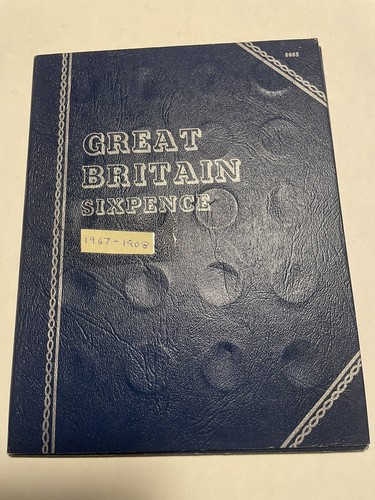 Whitman coin folder sixpence - whitman,