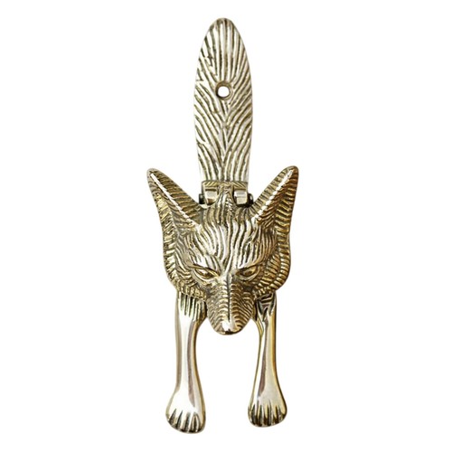 Solid brass fox - solid,