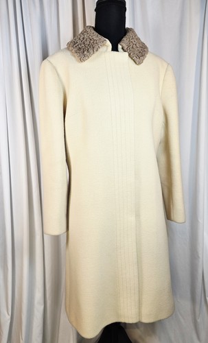 Vintage ivory wool winter - vintage,