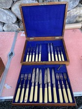 William Hutton And Sons Cutlery- Antique - 12 setting Dessert/ In canteen