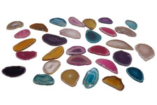Colourful Agate Slices - 30 pieces (5-7 cm) - Arts and Crafts - Class Pack