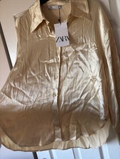 BNWT Soft Gold ZARA Satin