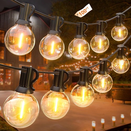 100ft festoon lights - 100ft, outdoor