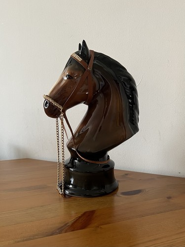Vintage ceramic horse head - ceramic,