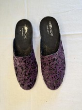 Rohde Purple Black Slip On Wedge Comfort Shoes UK 6 (EU 39)