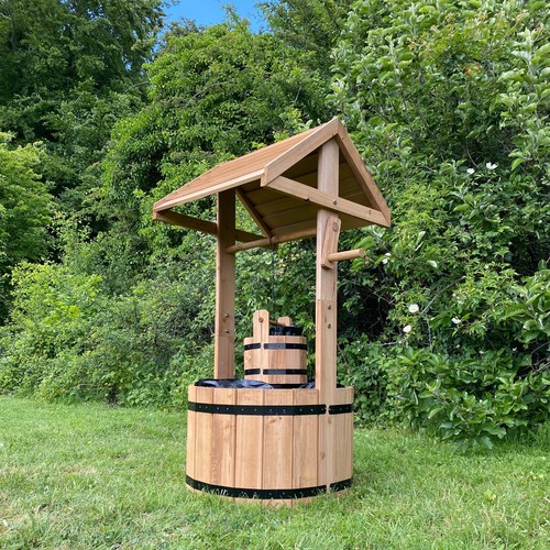 Garden wooden planter wishing - garden,
