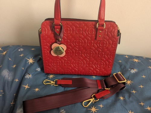 Orla kiely jeanie leather - kiely, red