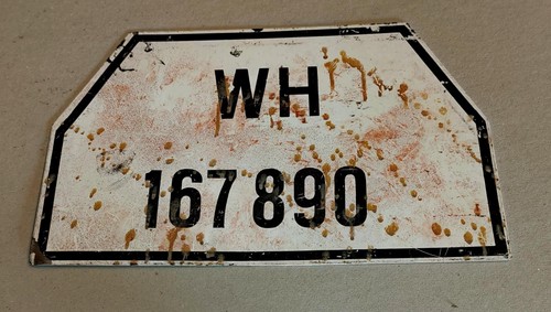 Plate number replica - number,