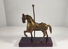 VINTAGE BRASS CAROUSEL HORSE COLLECTIBLE