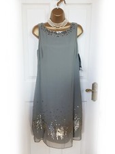 VERA MONT Khaki Grey Chiffon