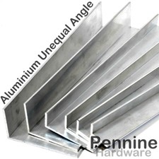 ALUMINIUM UNEQUAL Extruded ANGLE UK Bandsaw Cut Special lengths cut to order