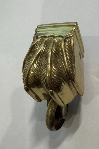 Vintage solid brass - brass, lion