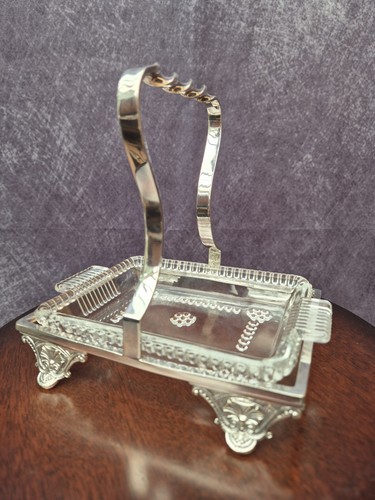Victorian silver plated butter - plated,